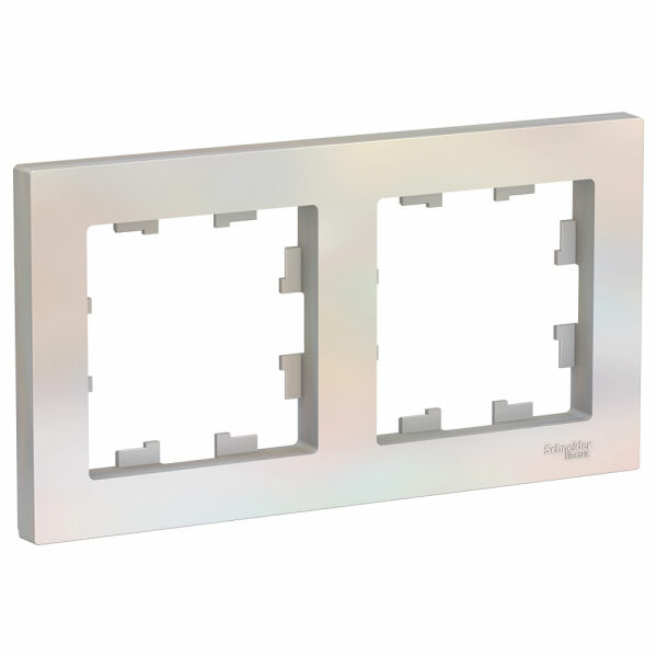Изображение товара Рамка 2 поста, универсальная, Жемчуг, ATN000402 Atlas Design Schneider electric