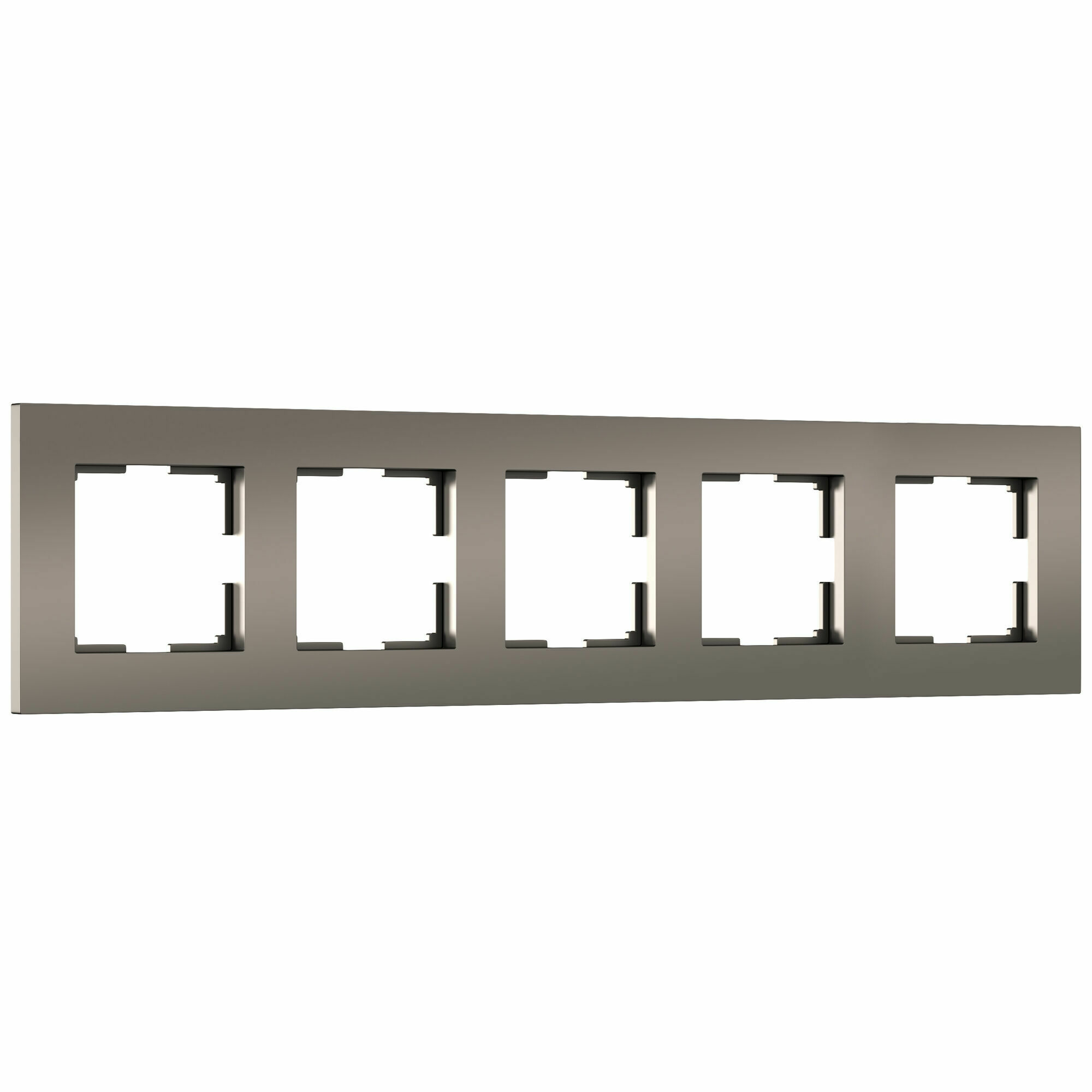 Изображение товара Рамка на 5 постов Slab (бронза софт) W0052963 Werkel