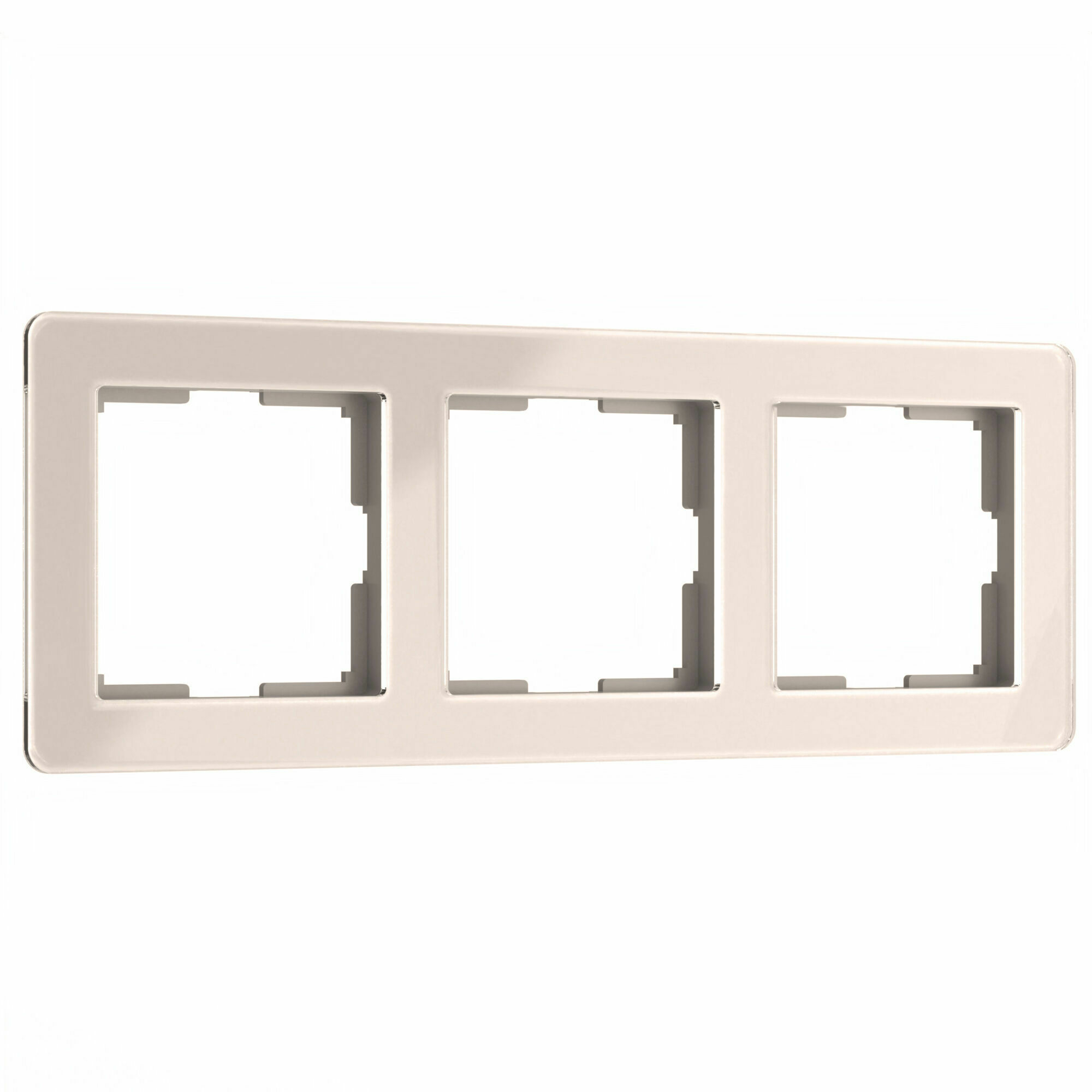 Изображение товара Рамка на 3 поста Acrylic айвори W0032743 Werkel