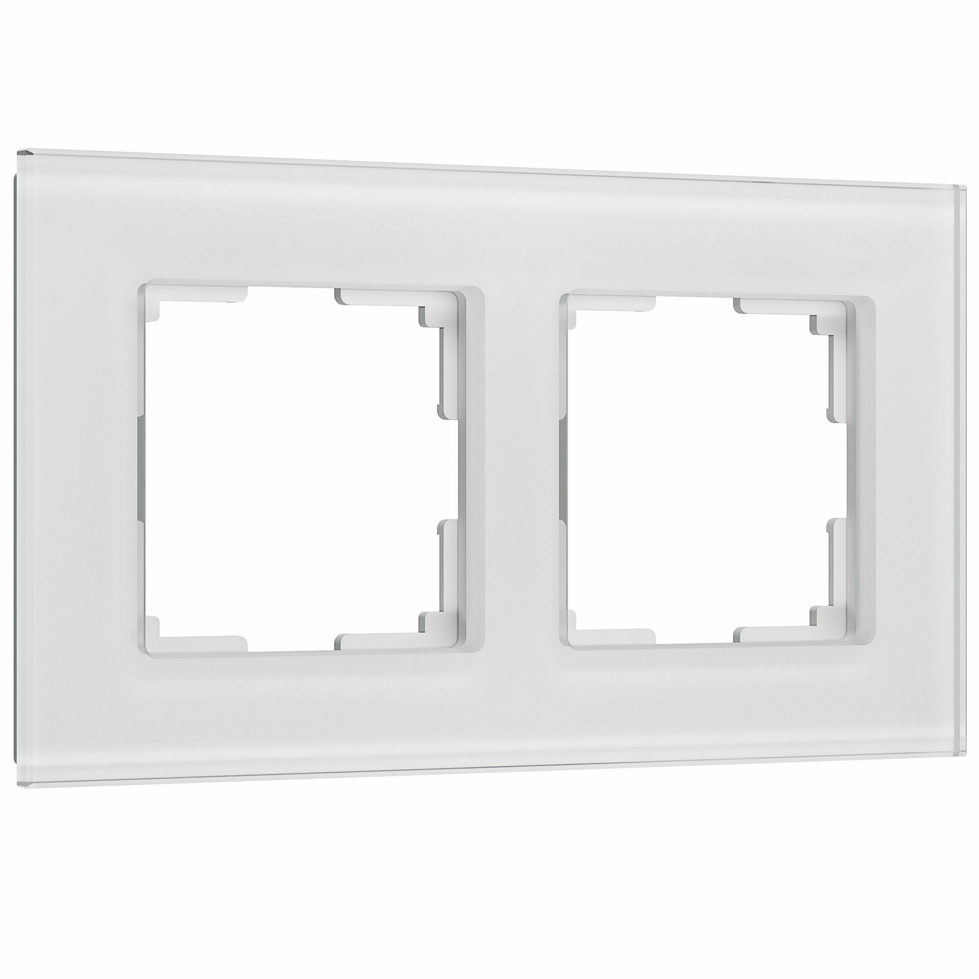 Изображение товара Рамка на 2 поста Senso (белый, стекло soft-touch) W0023101 Werkel