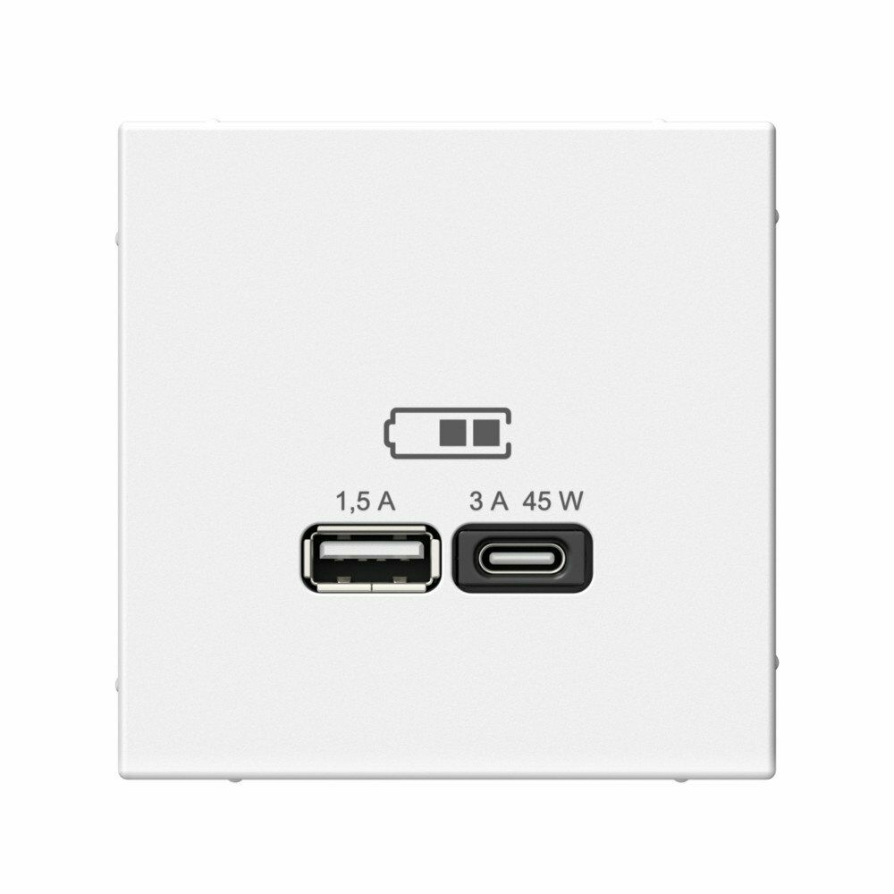 Изображение товара Высокоскоростная розетка USB А+С лотос GAL001329 ArtGallery, Systeme Electric