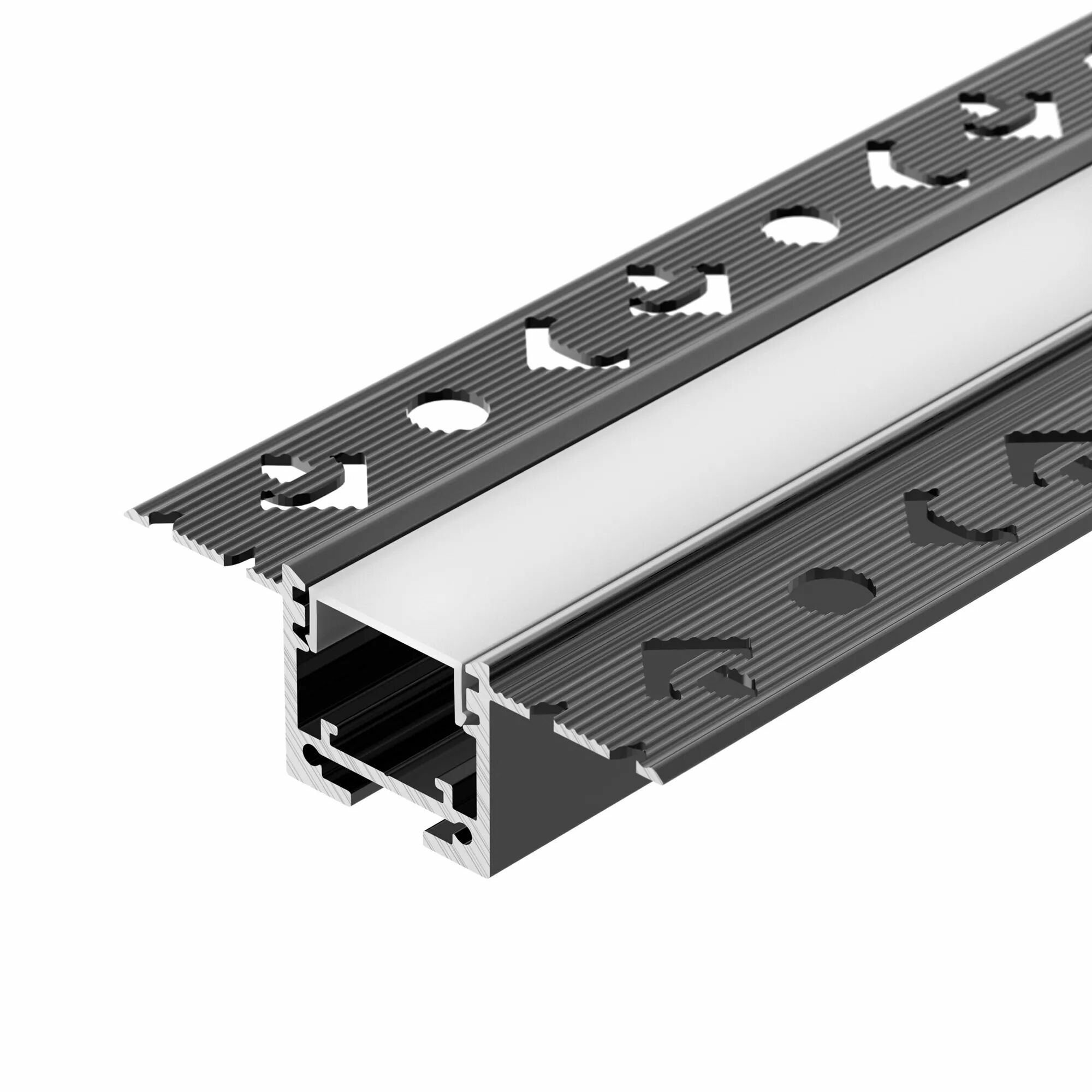 Изображение товара Профиль встраиваемый SL-LINIA20-FANTOM-2500 BLACK (Arlight, Алюминий) 039071