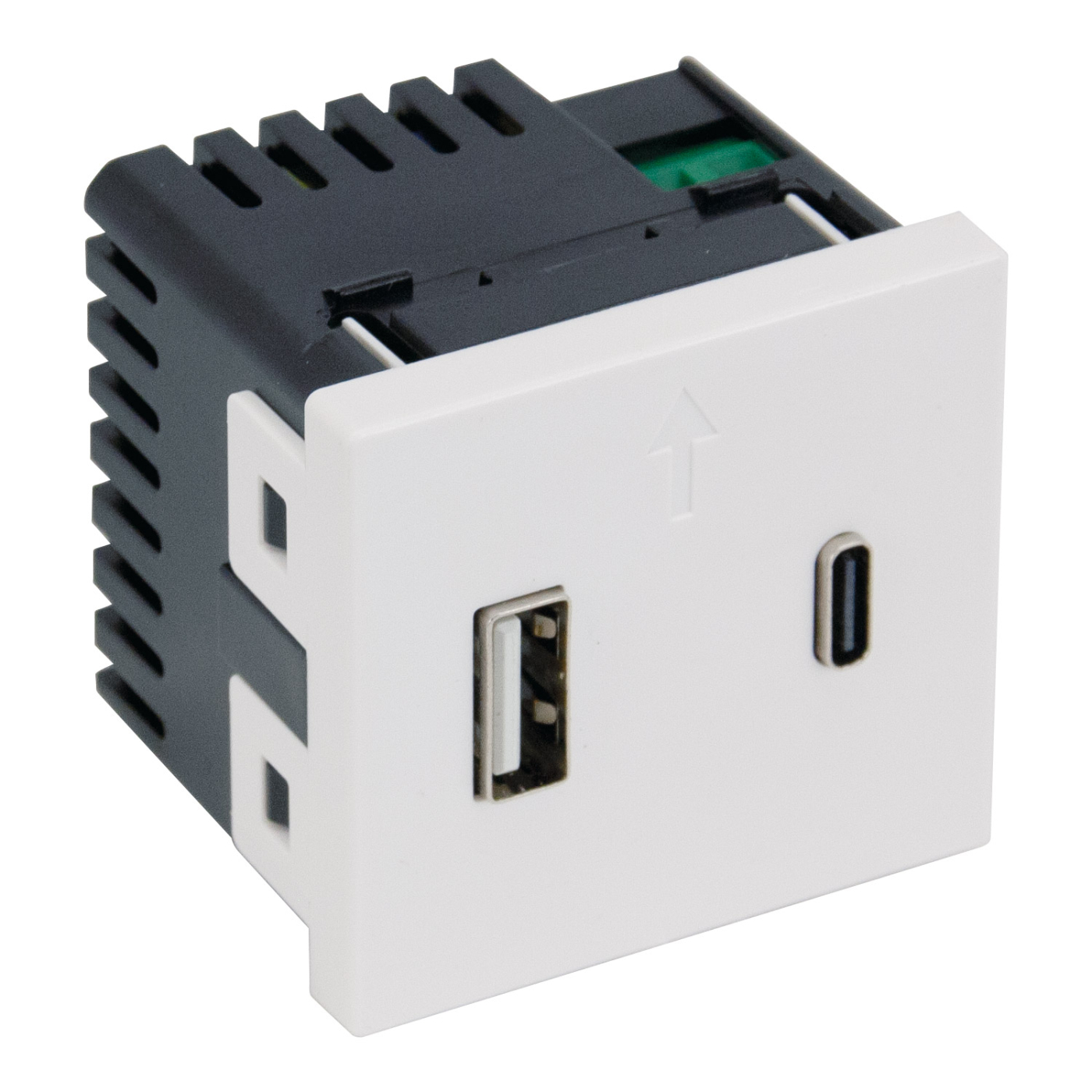 Изображение товара Розетка с USB type A+C 2-ух модульная A4287C2 MEITON