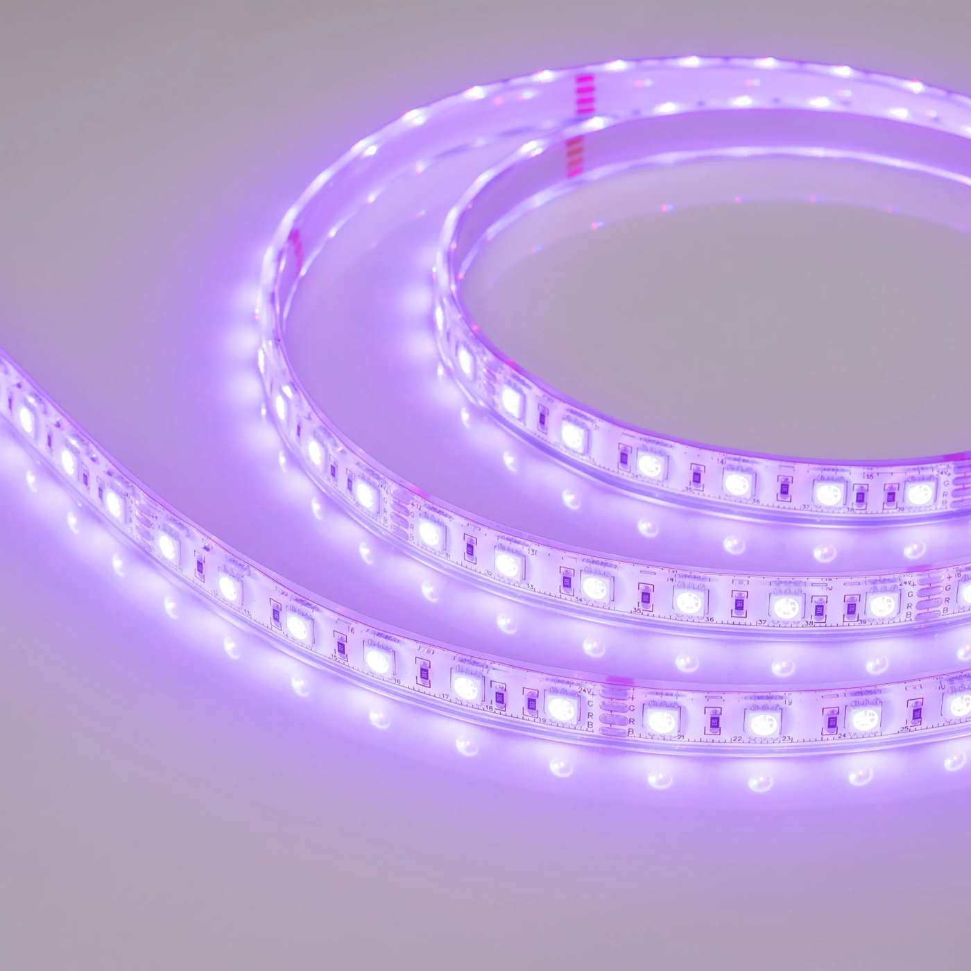 Изображение товара Светодиодная лента герметичная RTW-PU-B60-12.5mm 24V RGB (14.4 W/m, IP68, Wire 2m, 5m) (Arlight, -) 029515(3)