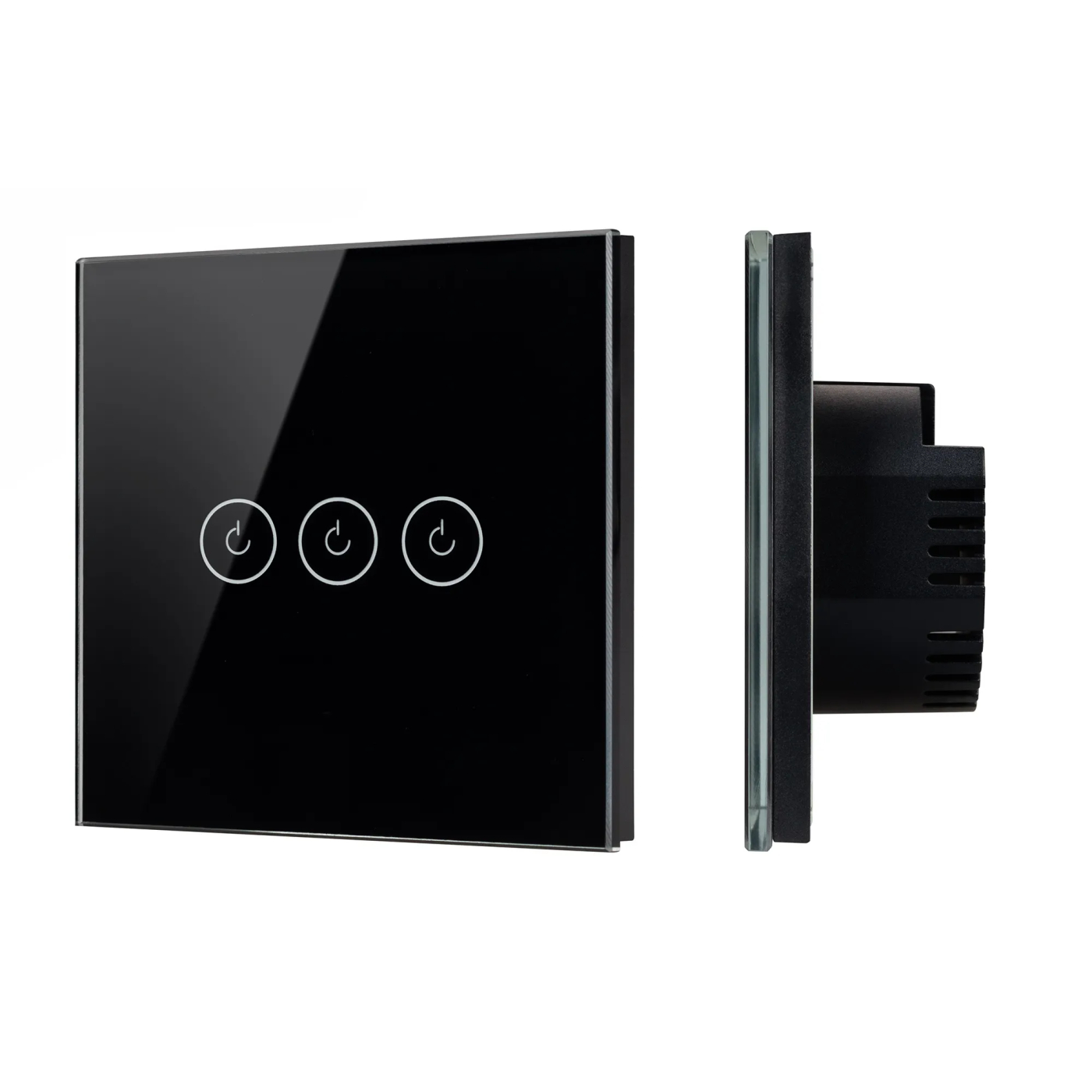 Изображение товара Выключатель сенсорный SWT-OMALI-S03-ZB-BK (250V, 10A, Zigbee) (Arlight, Стекло) 050046