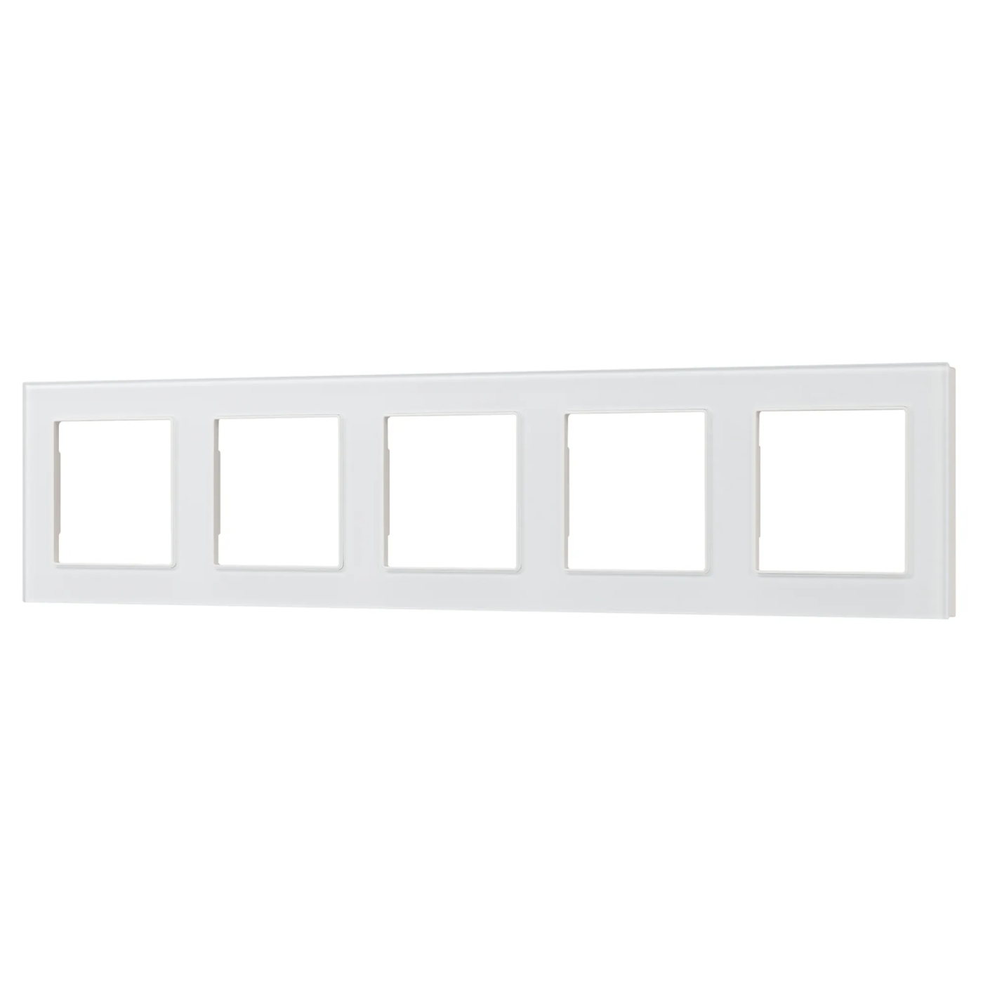 Изображение товара Рамка стеклянная на 5 постов FRM-GLARE-GS-5-WH (Arlight, -) 043805