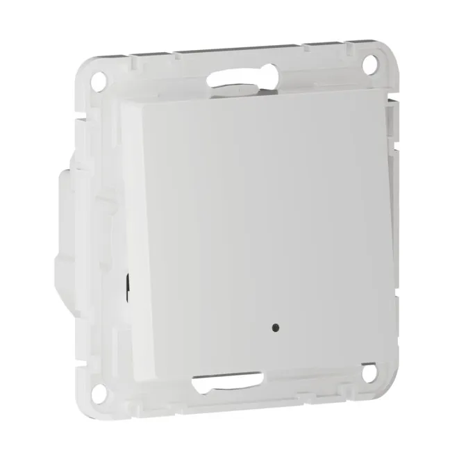 Изображение товара Выключатель одноклавишный, Zigbee, сх.1, L+N, 10А, мех., Белый, ATN000113Z, ATLASDESIGN SMART, Systeme Electric