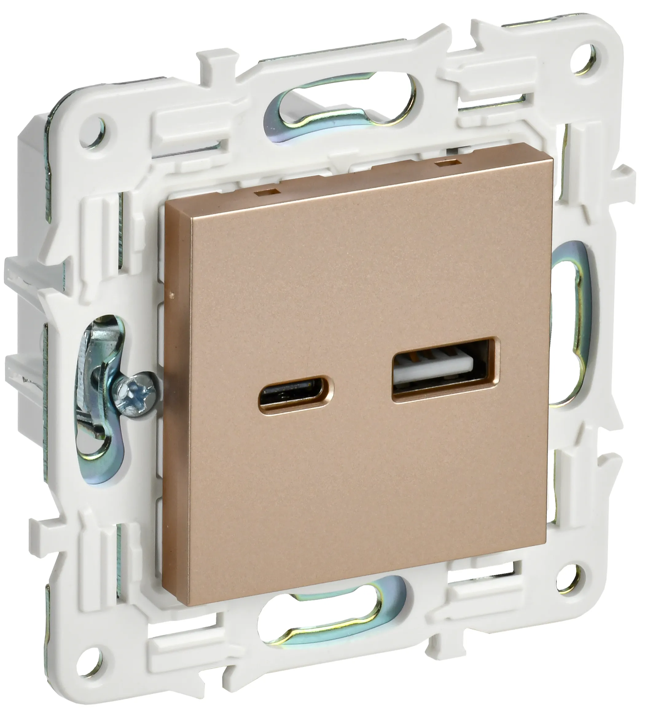 Изображение товара Зарядное устройство, USB A+C, 3.1А (песочный) SK-U22-D31-K98, SKANDY IEK