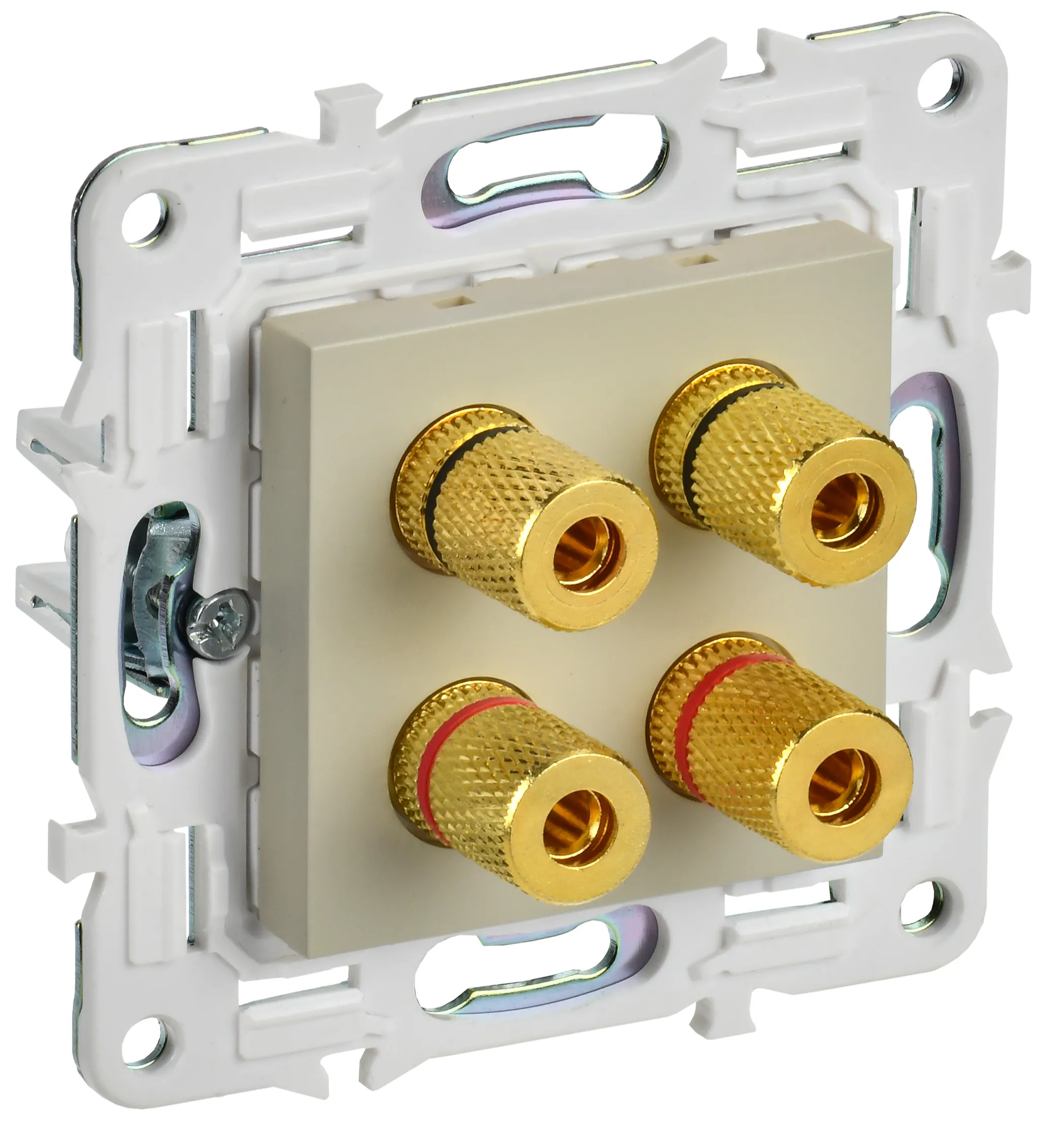 Изображение товара Розетка для 2 динамиков (Бежевый) SK-S40-K10, SKANDY IEK